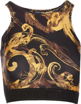 Versace Jeans Couture Stijlvolle Top voor Modeliefhebbers - Dames - Tops zonder mouwen - Veelkleurig - 2XS - Tops