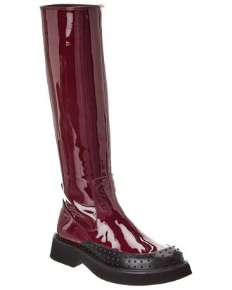 Tod's Tods Gomma Patent Knee-High Boot