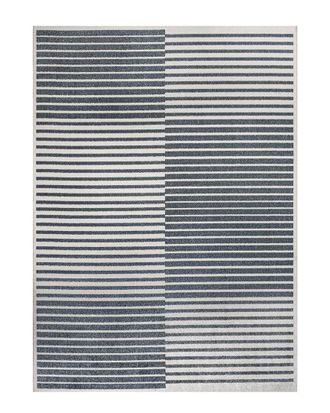 Jonathan Y Designs Jonathan Y Shutter Minimalist Striped Plaid Machine-Washable Polyester Rug