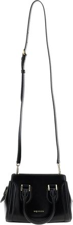 Alexander McQueen Tassen, Dames, Zwart, ONE Size, Leer, Farringdon Top-Handle Tas