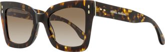 Isabel Marant Womens Tapered Butterfly Sunglasses IM0103/S 086HA Havana 52mm