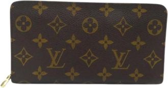 Louis Vuitton Pre-owned Wallets, female, Brown, Size: ONE SIZE Pre-owned Canvas Wallet