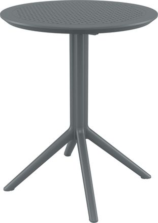 Clp Mesa Plegable Sky Gris Oscuro Redonda