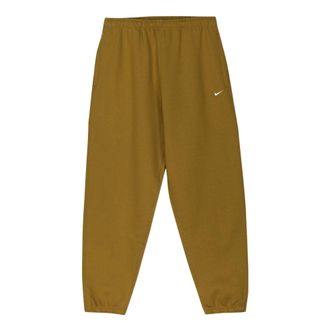 Nike Mens Nike Logo Embroidered Casual Solid Color Sports Pants/Trousers/Joggers Yellow CW5460-318