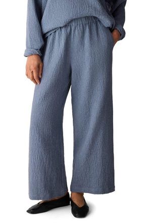 Eileen Fisher Stretch Organic Cotton Ankle Lantern Pants in Haze at Nordstrom, Size Xx-Small