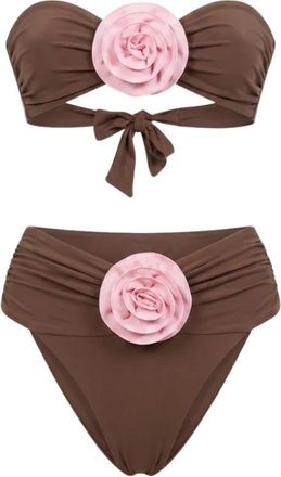 La Reveche Derya Bikini - Dames - Bikinis - Bruin - L - Tweed - Badmode