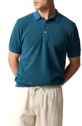 Rodd & Gunn Masons Flat Polo in Teal at Nordstrom, Size Xxx-Large