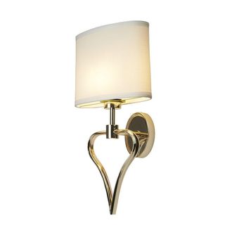 Netlighting Falmouth 2 Light Indoor Wall Light Gold G9