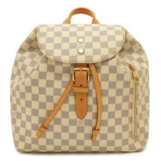 Louis Vuitton Damier Azur Ivory Damier Azur Backpack (Pre-Owned)