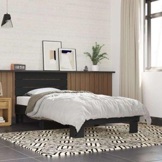 vidaXL vidaXL Giroletto Nero 75x190 cm in Legno Multistrato e Metallo