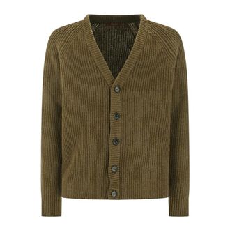 Cruna Cardigan van wol - Heren - Truien - Groen - Maat: L Wol