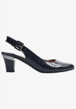 J. Rene&eacute; Womens Malree Sling Back Pumps In Navy