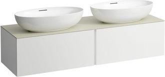 Laufen Il Bagno Alessi Cajonera, Encimera De Piedra Calce Avorio, - Laufen