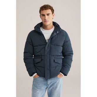 WE Fashion gewatteerde jas donkerblauw