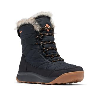 Columbia Womens Minx Shorty Iv Snow Boot, Black/Pure Copper, 6 UK