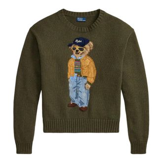 Polo Ralph Lauren Dames, Truien, Groen, Maat: L Katoen