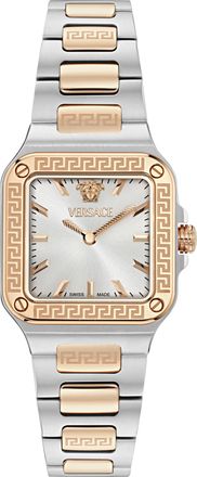 Versace Greca Edge Womens Multicolour Watch VE5G00426 Stainless Steel - One Size