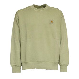 Carhartt Work in Progress Carhartt Wip, Sweatshirts, male, Green, Size: M Long-sleeve Sweatshirt
