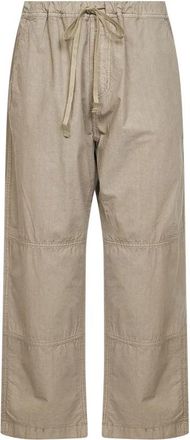 Haikure Elastische Broek - Heren - Wijde Broeken - Beige - S - Katoen - Broeken