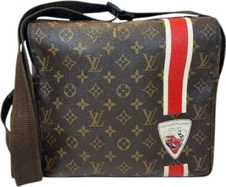 Louis Vuitton Pre-owned Cross Body Bags, male, Brown, Size: ONE SIZE Pre-owned Naviglio Monogram Shoulder Bag