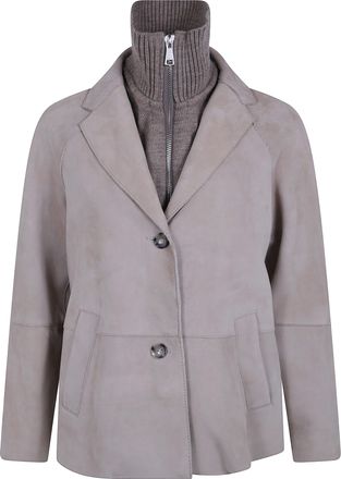 The Jackie Leathers Suede Jacket Sole