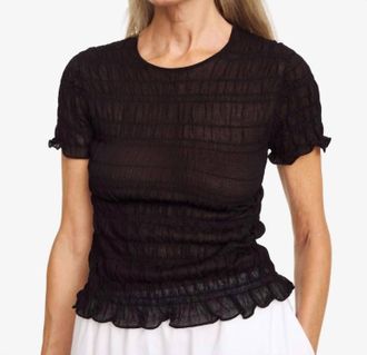 By Malene Birger Ella Smock T Shirt In Black