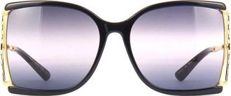 Gucci Square Full Rim Sunglasses - Black