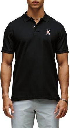 Psycho Bunny Mischief Classic Fit Piqué Polo in Black at Nordstrom Rack, Size 3(Xs)