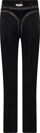 Ludovic de Saint Sernin Womens Straight-Leg Jeans Black Cotton