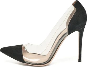 Gianvito Rossi Pumps con inserti trasparenti Pre-owned 100mm - Nero