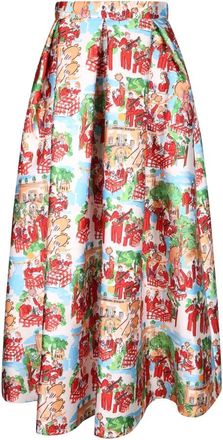 Alessandro Enriquez Sk 02 DU Festa Midi Rok - Dames - Midirokken - Veelkleurig - XS - Rokken