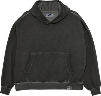 Izzue graphic-embroidered hoodie - Grey