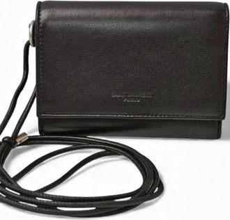 Saint Laurent Black Leather Wallet (Tri-Fold) (Pre-Owned)