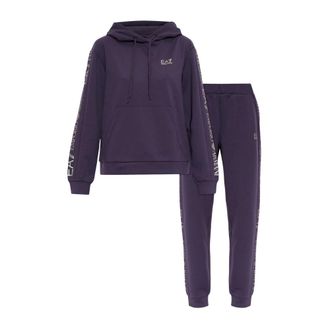 Emporio Armani Completo Tuta: Felpa con cappuccio e pantaloni - - Sport - Donna - Viola - L