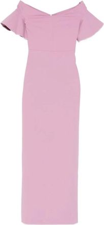 Solace London Cielo Maxi Dress - Dames - Feestkleedjes - Roze - 2XS - Kleedjes