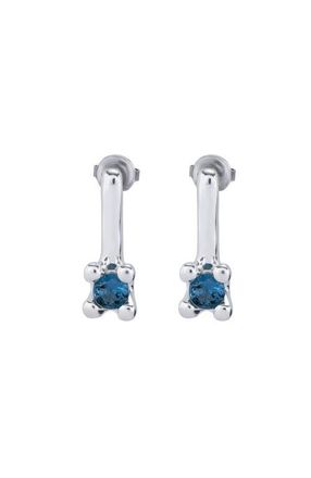 UNOde50 Drop Earrings With Blue Cubic Zirconia in Silver at Nordstrom