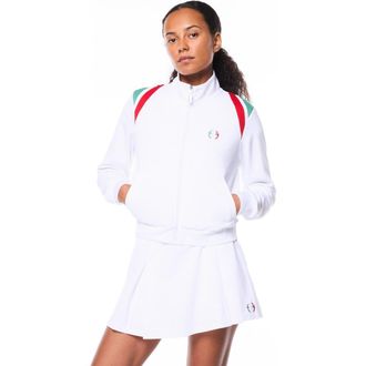 Sergio Tacchini Womens Eredita Track Jacket in Brilliant White at Nordstrom, Size Xx-Large