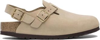 Birkenstock Schoenen, Dames, Beige, 41 EU, Leer, Tokio Narrow Fit