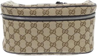 Gucci Beige Brown Gg Canvas Fanny Pack (Pre-Owned)