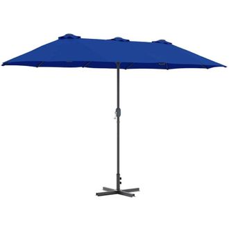 vidaXL Parasol De Jard&iacute;n Azul 370 X 197 X 239 Cm Vidaxl