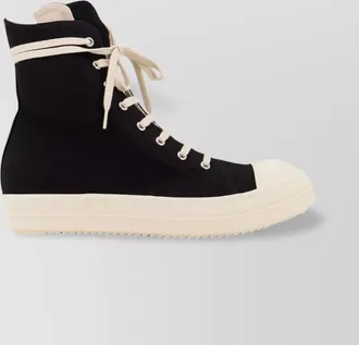 Rick Owens canvas high-top sneakers