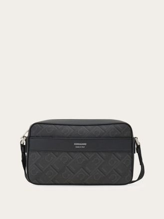 Ferragamo Men Ferragamo Monogram crossbody bag Black