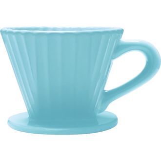 Chantal 8 ounce Lotus Ceramic Pour Over Coffee Filter in Aqua at Nordstrom