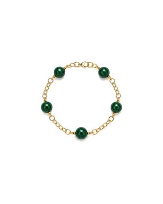 Jewelmak 14K Malachite Ring