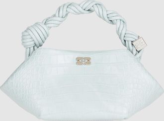 Ganni Sac Mini Bou Croco Delicate Blue
