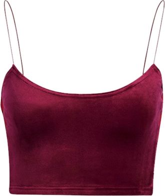 adidas (WMNS) adidas x Ivy Park Velour Bra Asia Sizing Burgundyb HH7136