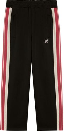 Palm Angels monogram-embroidered track pants - men - Polyester/Polyester - S - Black