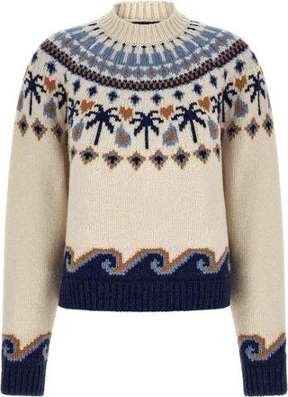 Alanui Sweet Winter Sweater - Dames - Coltruien - Veelkleurig - M - Wol - Truien & Vesten