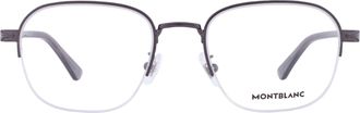 Montblanc Demo Square Mens Eyeglasses MB0341O 003 53