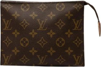 Louis Vuitton Pre-owned Clutches, female, Brown, Size: ONE SIZE Pre-owned Toiletry Pouch 19